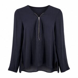 The Kooples Silk‎ Half Zip Blouse Size S